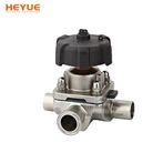 3-safning sanitariya diafragma valfi