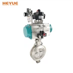 Pnevmatik yuqori samarali er-xotin eksantrik kelebek vana