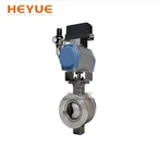 Pnevmatik V-port sharli klapan